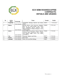 Ecx Semi-Washedcoffee Contracts: Details And