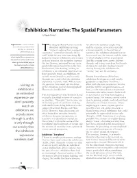 Exhibition Narrative: the Spatial Parameters by Regan Forrest