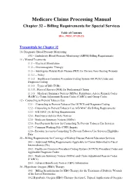 Medicare Claims Processing Manual, Chapter 32, Section 69, and Inpatient Billing Requirements Regarding Acquisition of Stem Cells in Pub