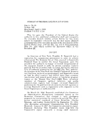 Reorganization Act of 1939