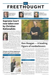 Ron Reagan Does Not Consider Himself an Activist