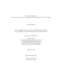 Speculative Phantasms in Three English Chronicles of the 12Th and 13Th Centuries