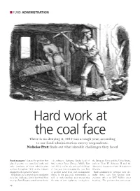 Hard Work at the Coal Face There Is No Denying It, 2010 Was a Tough Year, According to Our Fund Administration Survey Respondents
