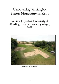 Saxon Monastery in Kent