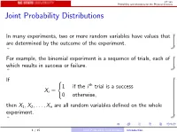 Joint Probability Distributions