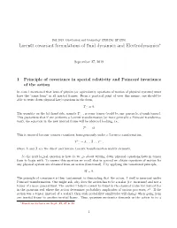 Lorentz Covariant Formulations of Fluid Dynamics and Electrodynamics