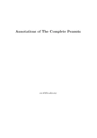 Annotations of the Complete Peanuts