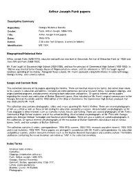 Arthur Joseph Funk Papers