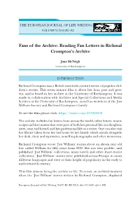Fans of the Archive: Reading Fan Letters in Richmal Crompton's Archive