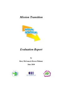 Mission Transition Evaluation Report