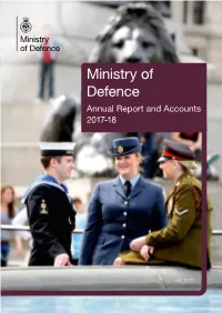 MOD Annual Report and Accounts 2017-18