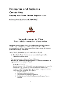 Comments on the Terms of Reference for the Inquiry Are