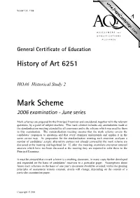 GCE Mark Scheme June 06