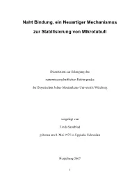 Naht Bindung, Ein Neuartiger Mechanismus Zur Stabilisierung