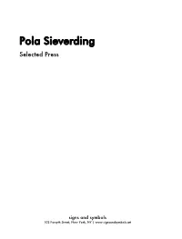 Pola Sieverding Selected Press