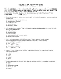 Questions for Exam 2012