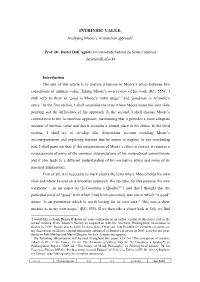 Intrinsic Value: Analysing Moore's Aristotelian Approach