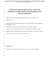 Textile Waste and Microplastic Induce Activity and Development of Unique