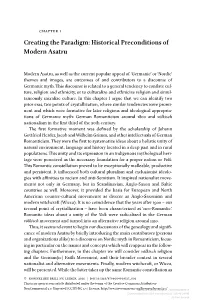Creating the Paradigm: Historical Preconditions of Modern Asatru