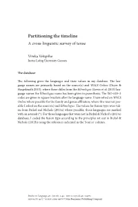 Partitioning the Timeline a Cross-Linguistic Survey of Tense