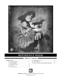 REFERENCE BOOK Table of Contents Designer’S Notes