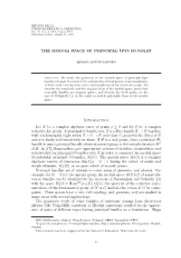 THE MODULI SPACE of PRINCIPAL SPIN BUNDLES Introduction Let X