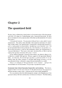 Chapter 2 the Quantized Field