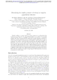 Identifying Loci Under Positive Selection in Complex Population Histories