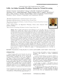 Lisis: an Online Scientific Workflow System for Virtual Screening