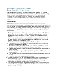 Reference and Faculty Services Librarian George Mason University Law Library