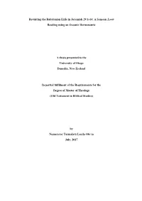 Revisiting the Babylonian Exile in Jeremiah 29:1-14: a Samoan La-Tō Reading Using an Oceanic Hermeneutic a Thesis Presented To