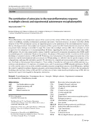 The Contribution of Astrocytes to the Neuroinflammatory Response In