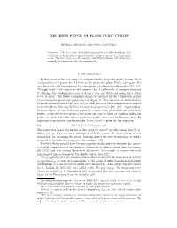 THE HESSE PENCIL of PLANE CUBIC CURVES 1. Introduction In