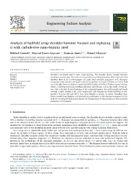Analysis of Hadfield Scrap Shredder Hammer Fracture and Replacing It