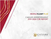 Caesars Entertainment 2019-2020 Csr Report