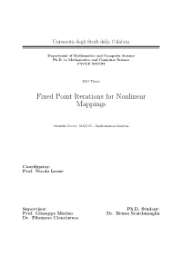 Fixed Point Iterations for Nonlinear Mappings
