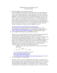 THEORIES for the ORIGIN of OIL by Mike Westlund A. Biological