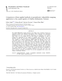 Comparison of Three Applied Methods of Groundwater Vulnerability Mapping: Application to the Coastal Aquifer of Chebba–Mellouleche (Tunisia)