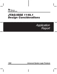 JTAG/IEEE 1149.1 Design Considerations