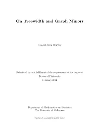 On Treewidth and Graph Minors