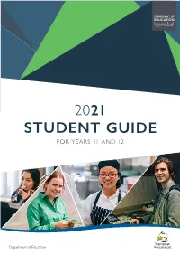 2021 Student Guide for Years 11 and 12