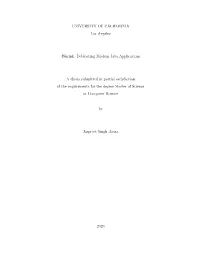 Debloating Modern Java Applications a Thesis Submitted In
