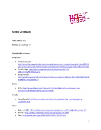 Full Media Coverage for Education Transforms