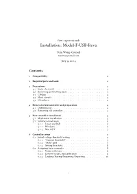 Installation: Model-F-USB-Rev