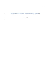 Detailed Review Paper on Retinoid Pathway Signalling