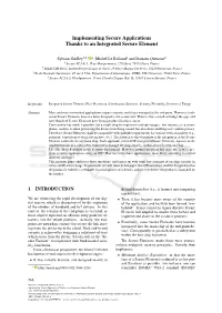 Implementing Secure Applications Thanks to an Integrated Secure Element