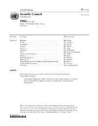 Security Council Provisional Sixty-Third Year