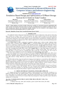 Simulation Based Design and Optimization of Effluent Storage