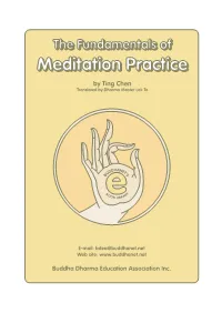 The Fundamentals of Meditation Practice
