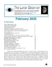 February 2020 in This Issue